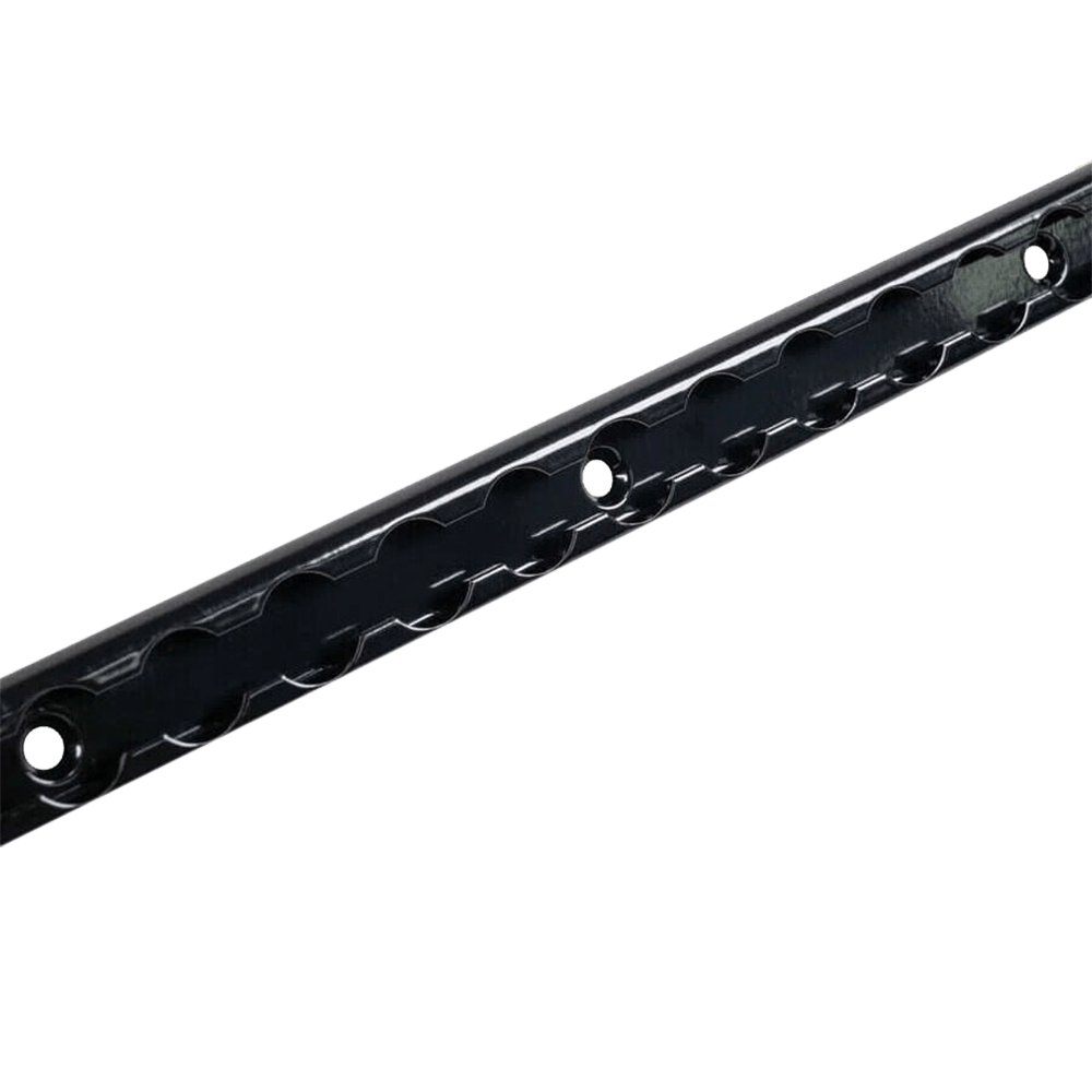 72' L-Track Aluminium Selesai Anodized Hitam