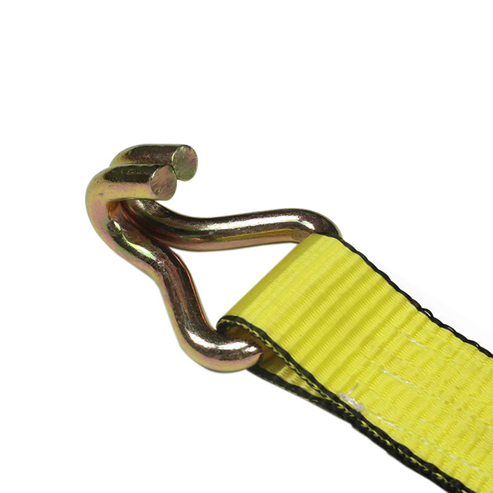 Tali Winch Kuning 2 inci Dengan J-Hook Ganda