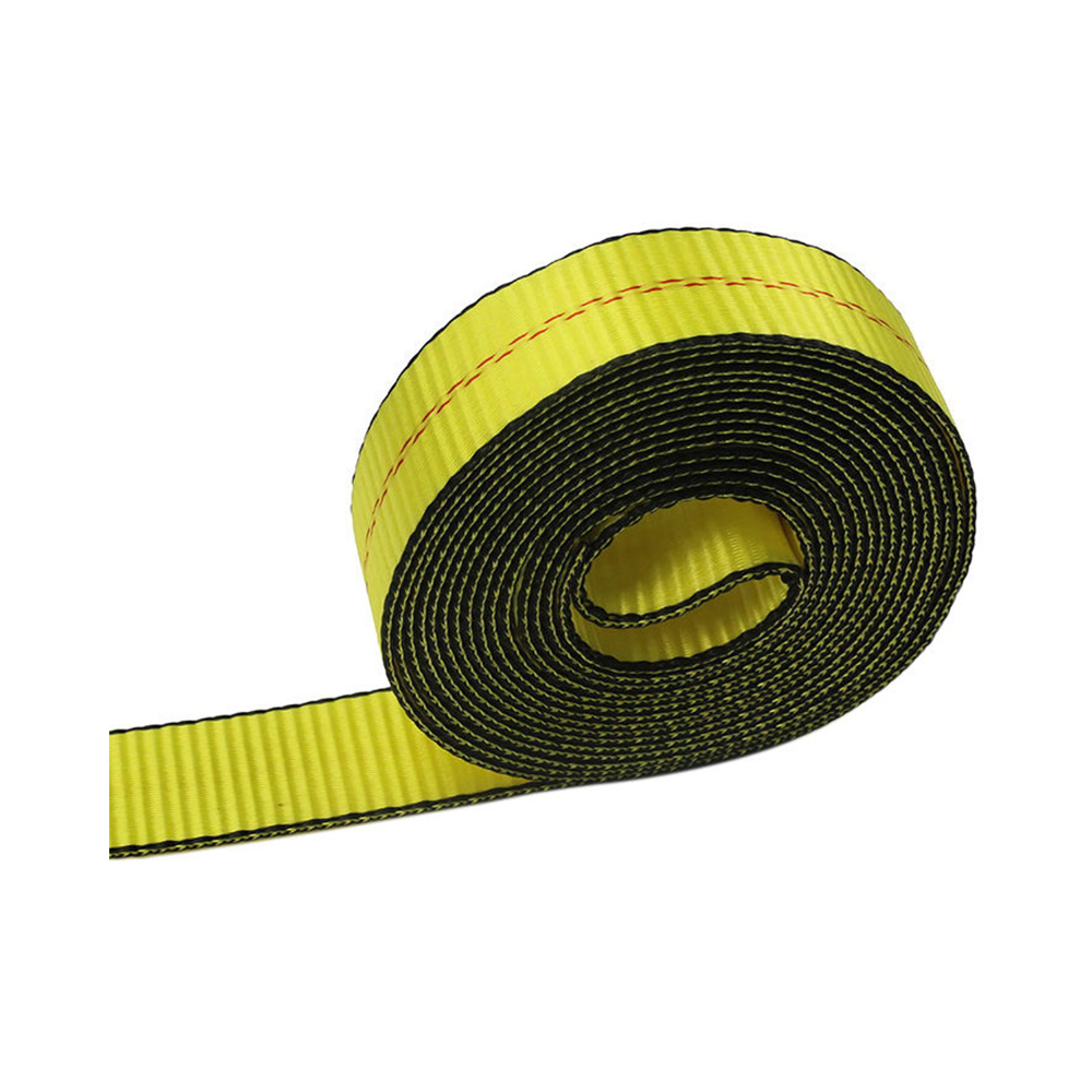 Tali Winch Kuning 2 inci Dengan J-Hook Ganda