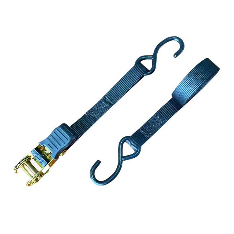 Tali Ratchet Gagang Jempol Multiwarna 1'' X 15' dengan Kait S Berlapis Vinil
