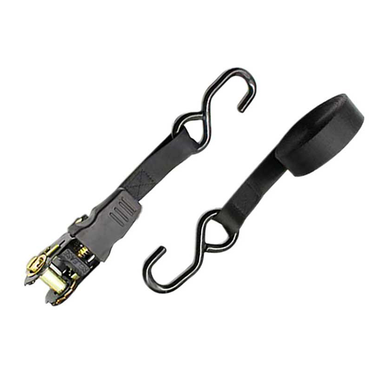 Tali Ratchet Gagang Jempol Multiwarna 1'' X 15' dengan Kait S Berlapis Vinil