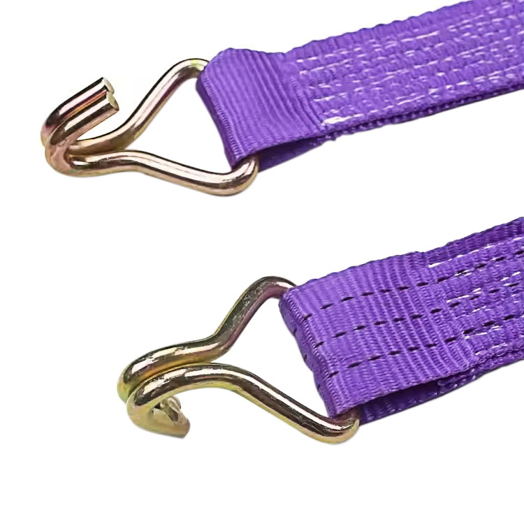 Tali Ratchet Gagang Karet Jari Ungu 38Mm 3T dengan Kait Kawat