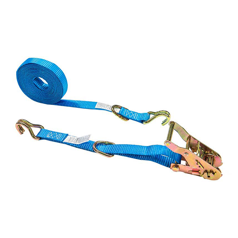 Tali Ratchet 1'' X 15' Logo Khusus dengan J-Hook dan D-Ring