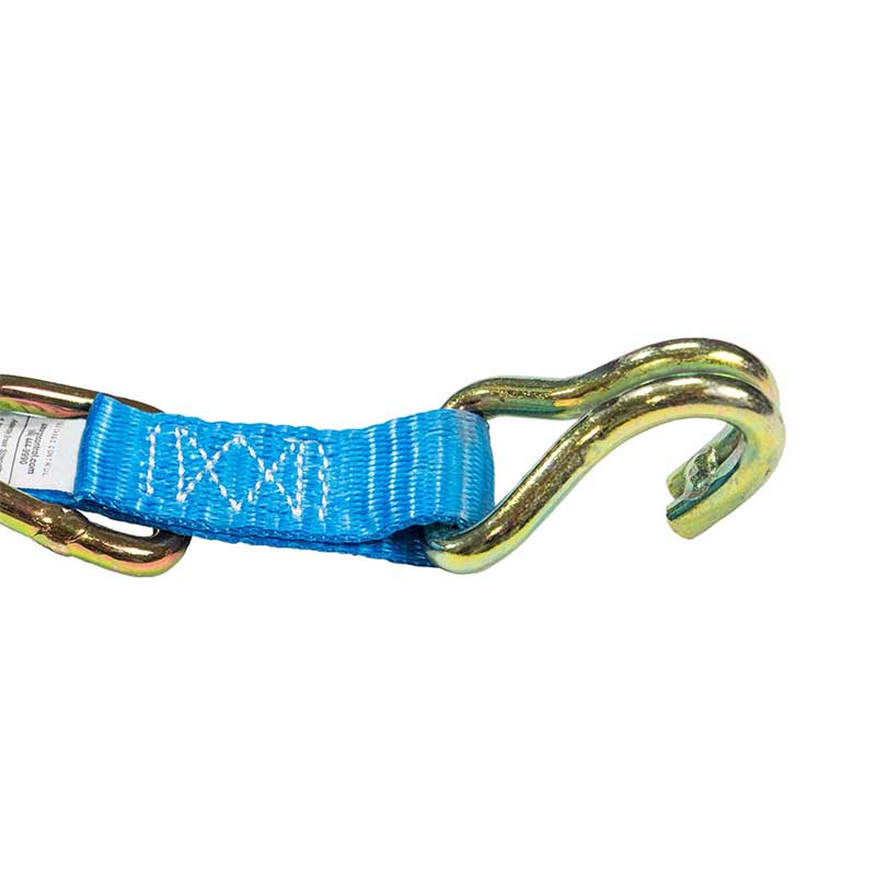 Tali Ratchet 1'' X 15' Logo Khusus dengan J-Hook dan D-Ring
