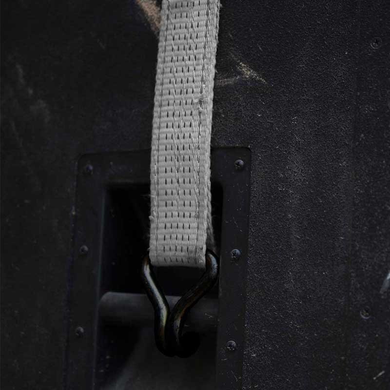 Tali Ratchet Gagang Lapis Karet 1'' X 15' dengan Kait Kawat Lapis Vinil