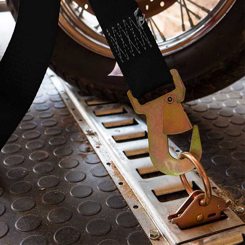 Tali Gesper Ratchet Poliester 1'' X 6' dengan Kait Jepret Datar