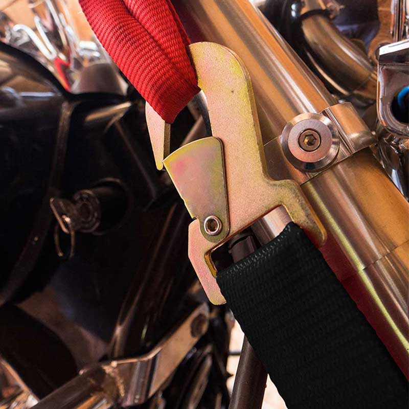 Tali Gesper Ratchet Poliester 1'' X 6' dengan Kait Jepret Datar