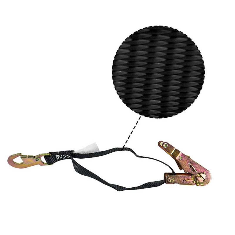 Tali Gesper Ratchet Poliester 1'' X 6' dengan Kait Jepret Datar
