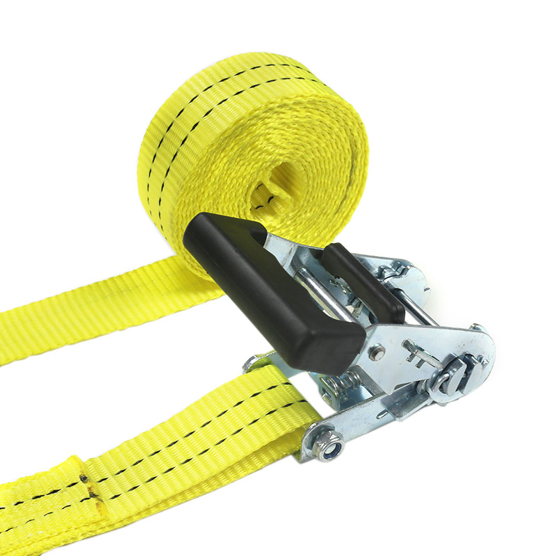 Tali Ratchet Pegangan Dilapisi Karet 35mm 2t untuk Transportasi Kargo