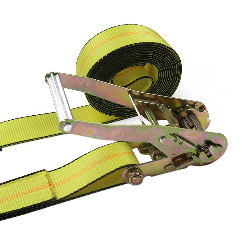 Tali Ratchet Kait Datar 2'' untuk Pengamanan Beban Truk Trailer