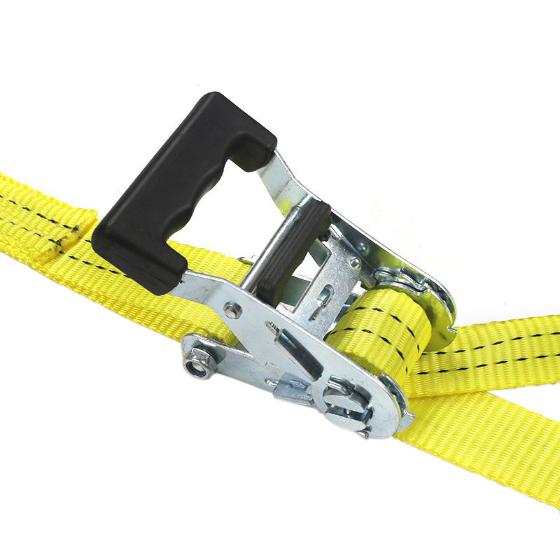 Tali Ratchet Pegangan Dilapisi Karet 35mm 2t untuk Transportasi Kargo