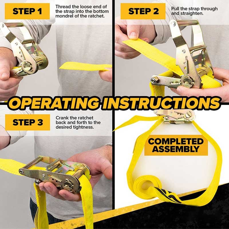 Tali Ratchet Tak Berujung Tugas Berat Kuning Force 2 X 20'